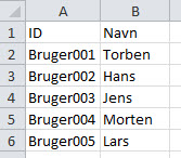 Excel dataområde