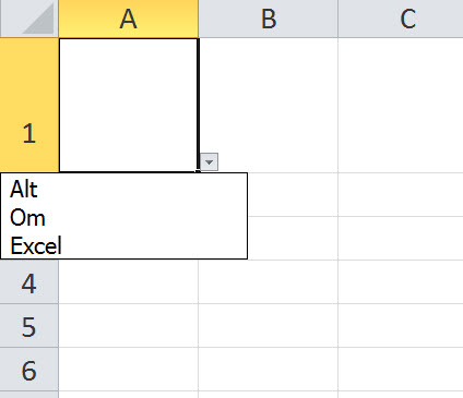 Større skrift i dropdown