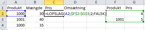 Excel LOPSLAG