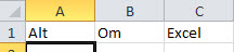 excel sammenkæd data