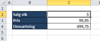 Excel password på dele af ark