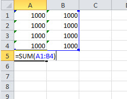 Hvorfor vil excel ikke lægge tal sammen